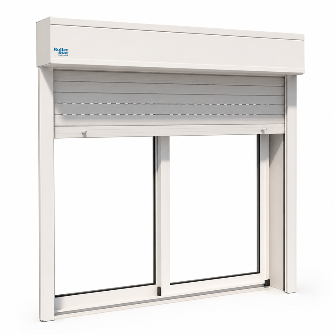 Sistema Exterior/Mini de Roller Star: persiana con cajón exterior sobre la ventana